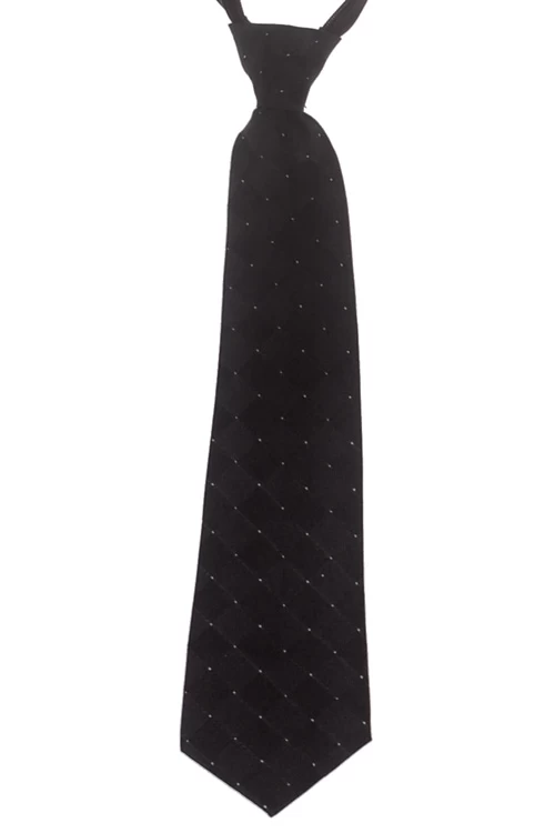 Kinderstropdas Zwart Geblokt