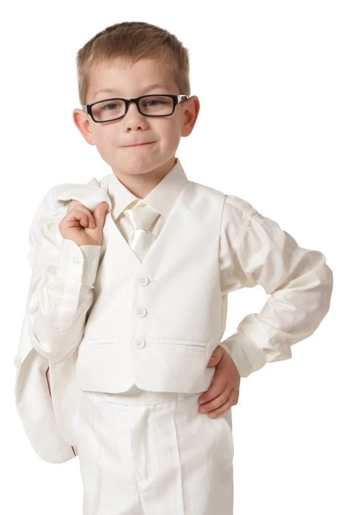 Kinderstropdas Ivoor Effen - Afbeelding 3