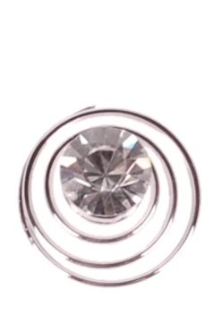 Curlie Zilver Met Strass Steentjes