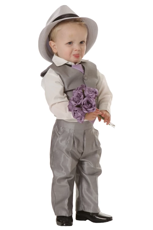 Luxe Babykostuum Glimmend Lichtgrijs - Afbeelding 3