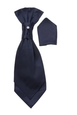 Plastron Glimmend Donkerblauw