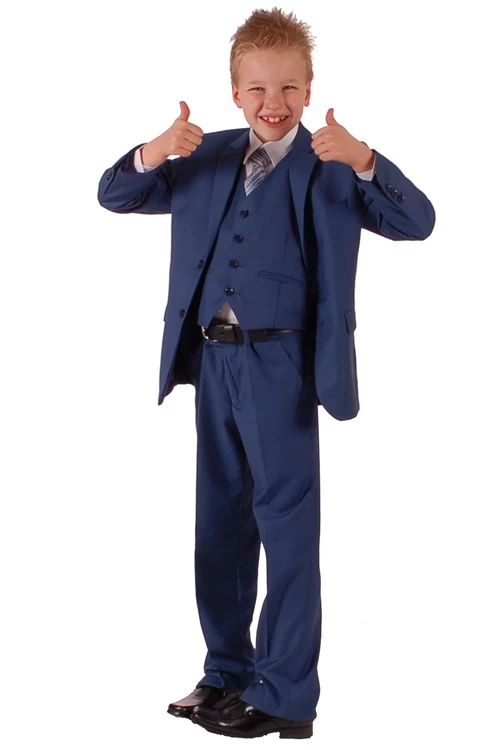 Kinderkostuum Middenblauw