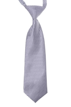 Kinderstropdas Lichtgrijs/zilver Geblokt