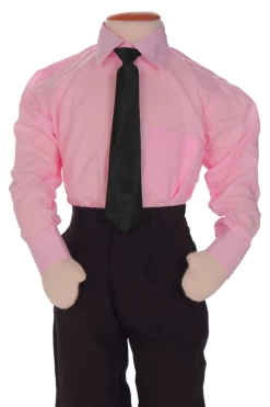 Kinderoverhemd Lange Mouw Roze