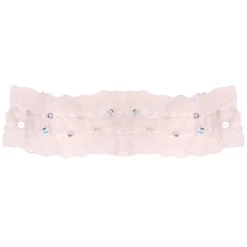 Kousenband Wit Met Zilverkleurige Pailletten