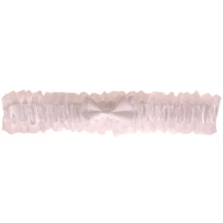 Kousenband Grote Maat - Wit Met Strik