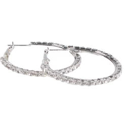 Oorbel Zilver Met Strass Steentjes