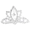 Mini Tiara Zilverkleurig Met Strass