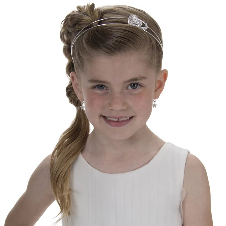 Diadeem Meisjes Zilver Met Hart - Afbeelding 3