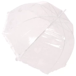 Paraplu Doorzichtig Met Kantmotief Groot