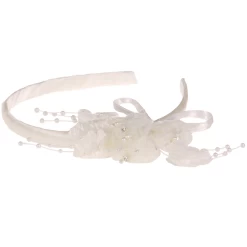 Diadeem Meisjes Ivoor Met Bloemen