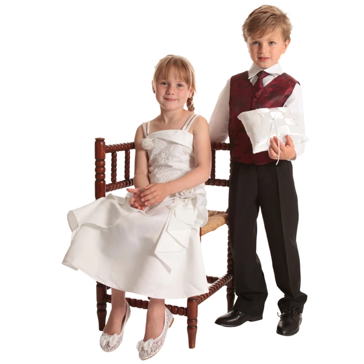 Ringkussen Wit Met Strass - Afbeelding 2