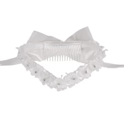 Diadeem Meisjes Wit Met Bloemen