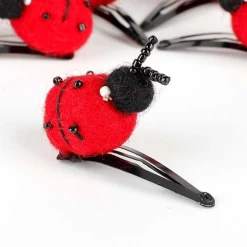 Vilten Haarspeldje Lieveheersbeestje