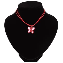 Kinderketting Rood Met Vlinder