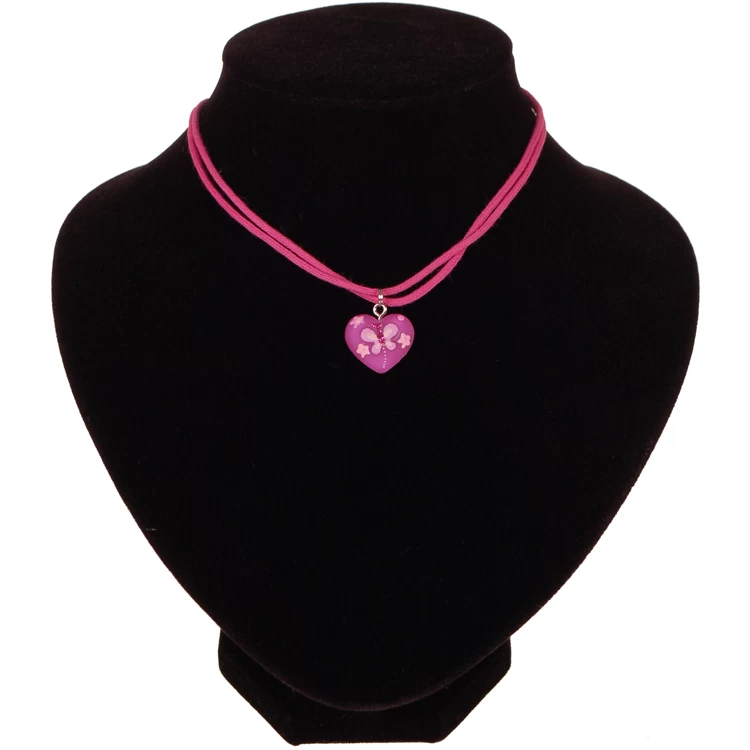 Ketting Hartje Fuchsia