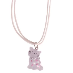 Kinderketting Wit Met Poesje