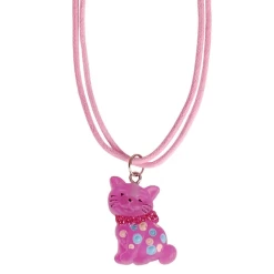 Kinderketting Roze Met Poesje