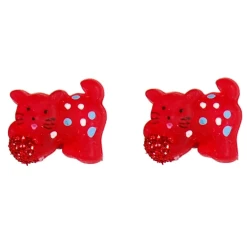 Kinderoorbelletjes Poesjes Rood