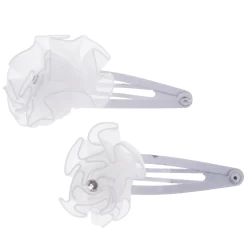 Haarspeldjes Wit Bloemetje