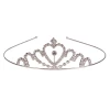 Tiara Zilverkleurig Met Strass