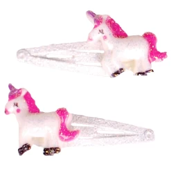 Haarspeldjes Wit Met Glitters Eenhoorn