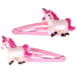 Haarspeldjes Roze Met Glitters Eenhoorn