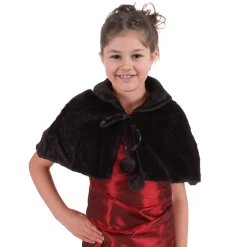 Cape Meisjes Zwart Van Imitatiebont