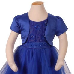 Meisjesbolero Koningsblauw Korte Mouw