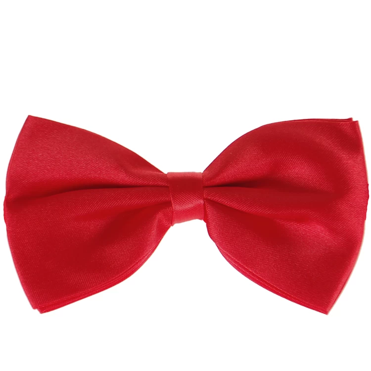 Vlinderstrik Glimmend Helderrood Voor Heren