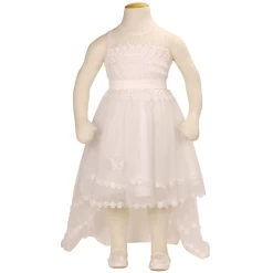 Communiejurk - Bruidsmeisjesjurk Ivoor Met Sleepje