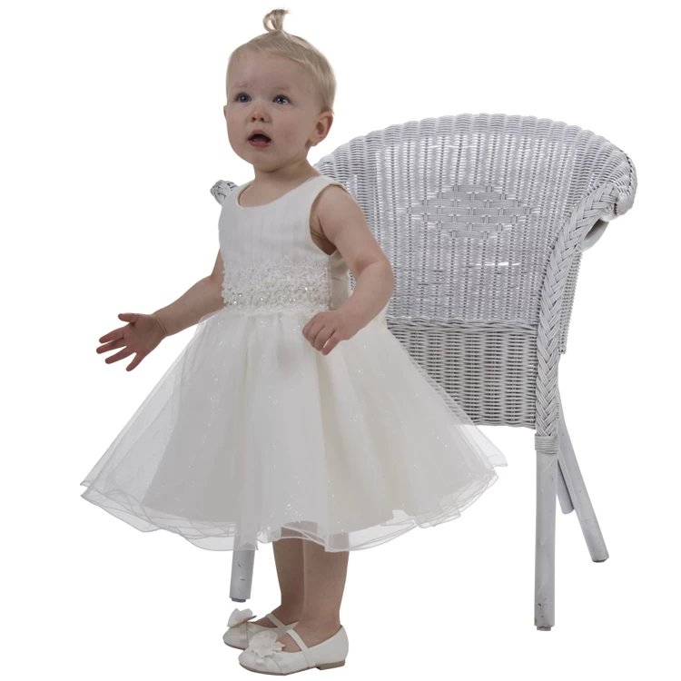 Bruidsmeisjesjurk Ivoor Met Tule - Afbeelding 3