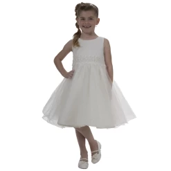 Bruidsmeisjesjurk Ivoor Met Tule