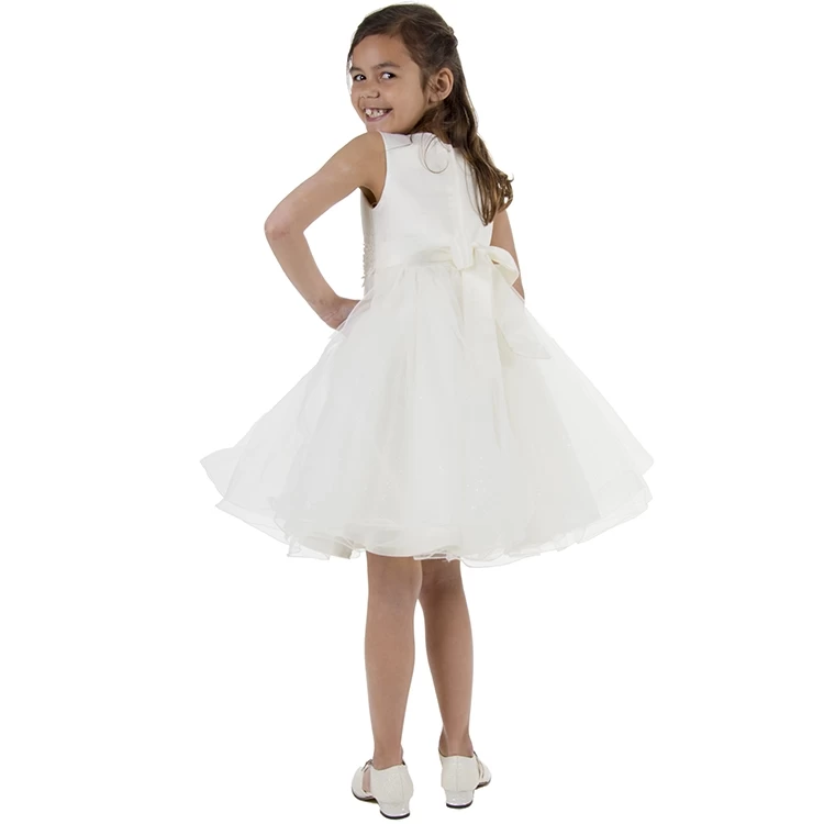 Bruidsmeisjesjurk Ivoor Met Tule - Afbeelding 5