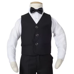 Los Gilet Zwart Met Luxe Knopen