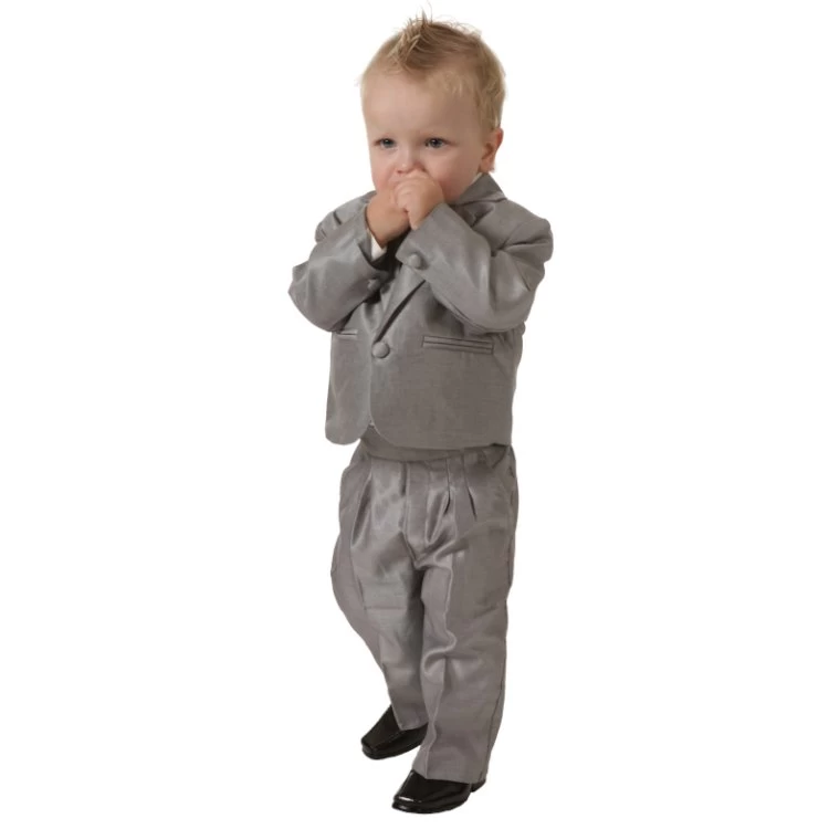 Luxe Babykostuum Glimmend Lichtgrijs - Afbeelding 5