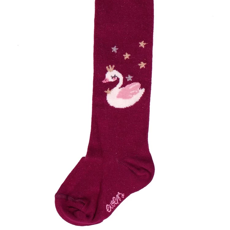 Ewers Babymaillot Wijnrood Met Zwaantje En Glittergaren