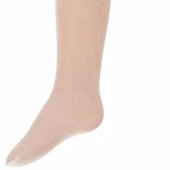 Ewers Panty Ivoor Met Bloemmotief - 40 DEN