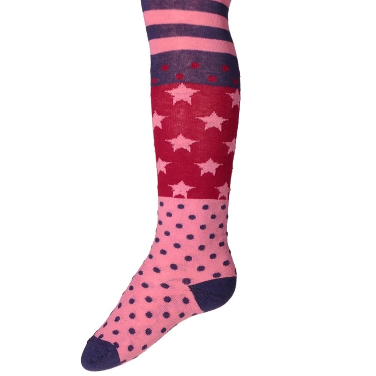 Ewers Kindermaillot Strepen, Stippen En Sterren - Blauw/Roze/Donkerroze