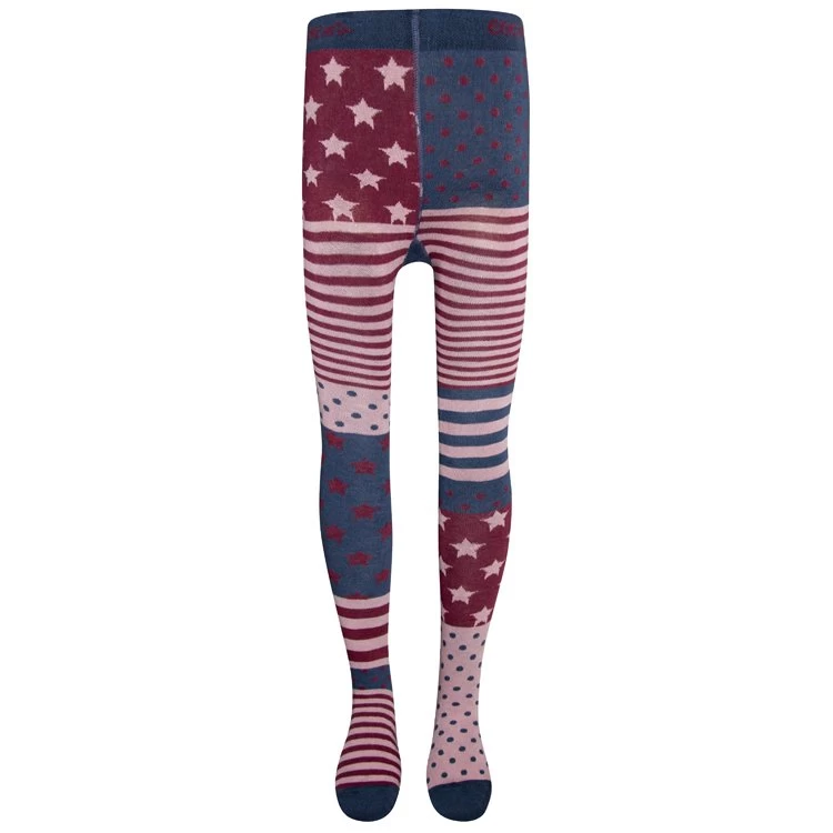 Ewers Kindermaillot Strepen, Stippen En Sterren - Blauw/Roze/Donkerroze - Afbeelding 2