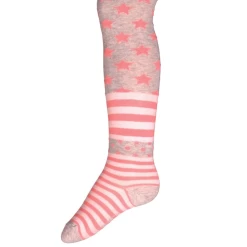 Ewers Kindermaillot Strepen, Stippen En Sterren - Lichtgrijs/Roze