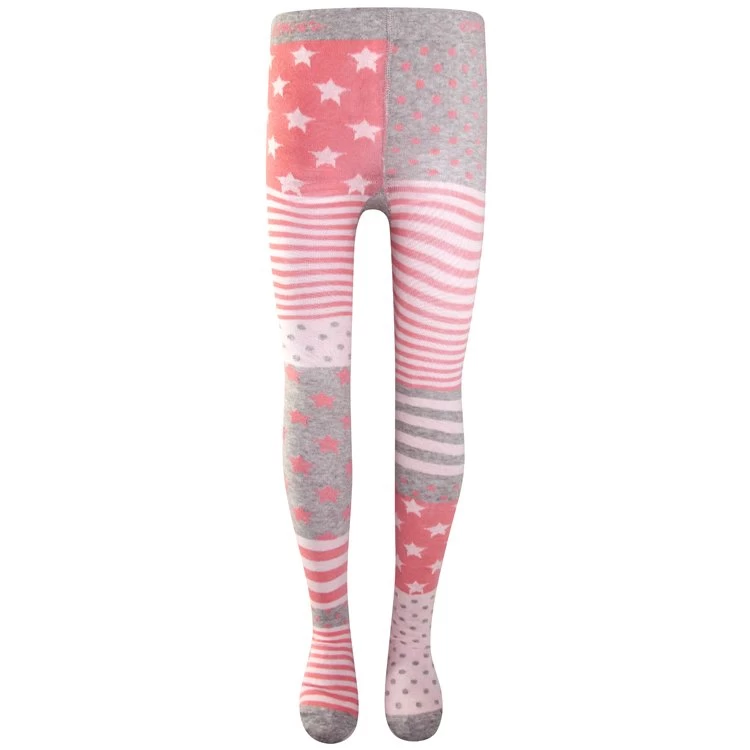 Ewers Kindermaillot Strepen, Stippen En Sterren - Lichtgrijs/Roze - Afbeelding 2