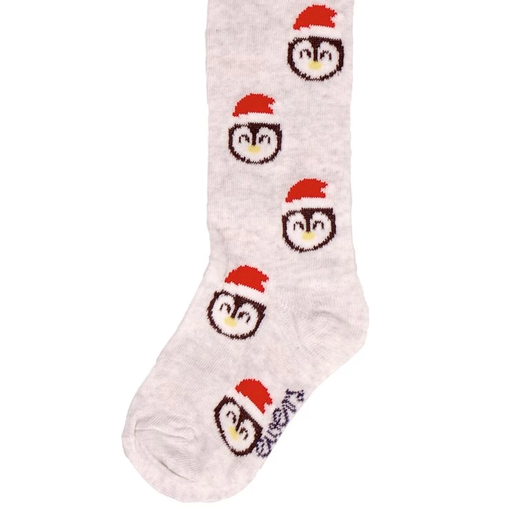 Ewers Babymaillot Lichtgrijs Met Kerstpinguin