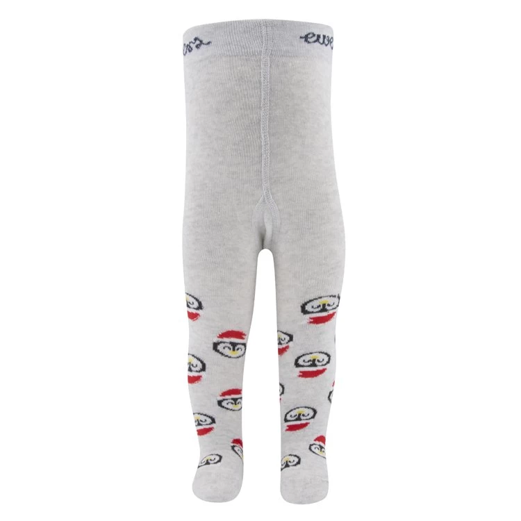 Ewers Babymaillot Lichtgrijs Met Kerstpinguin - Afbeelding 2