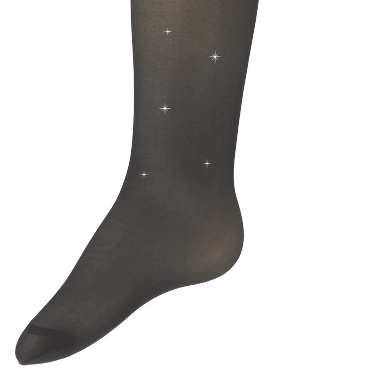 Ewers Meisjespanty Grijs Met Zilverkleurige Glitters - 80DEN