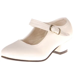 Spaanse Schoentjes Off-white Met Hakje