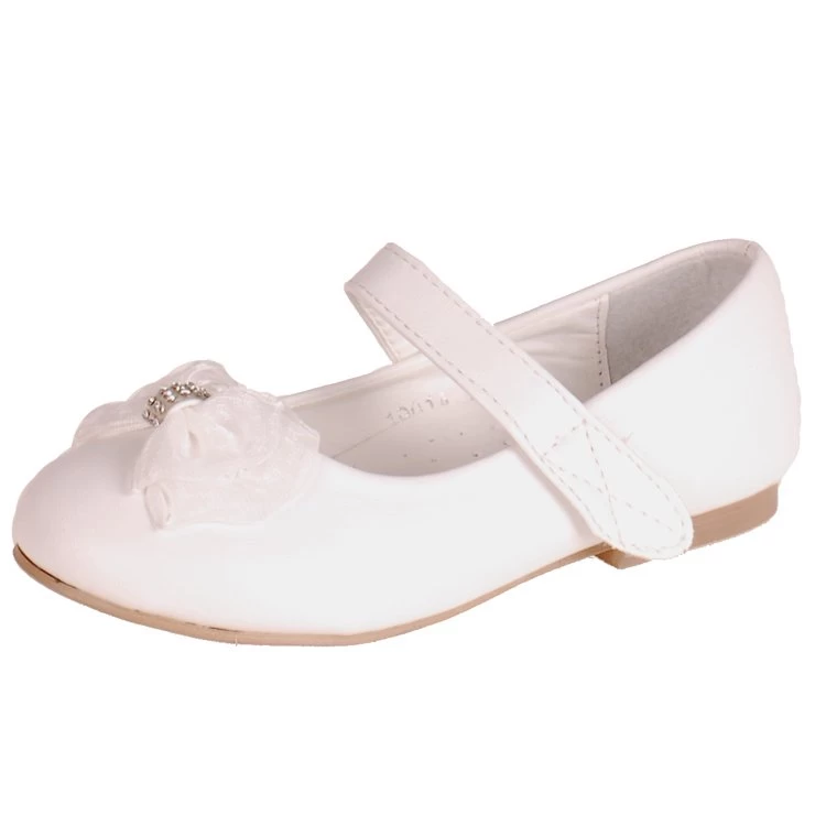 Off-white Meisjesballerina Met Organza Strikje