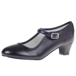 Spaanse Schoentjes Zwart Effen