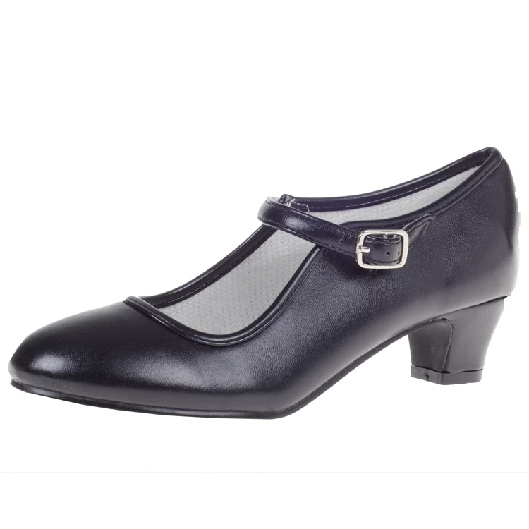 Spaanse Schoentjes Zwart Effen