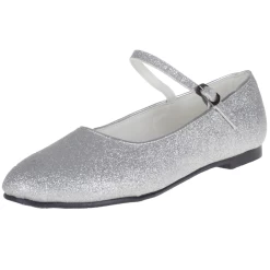 Meisjesballerina Zilver Met Glitters